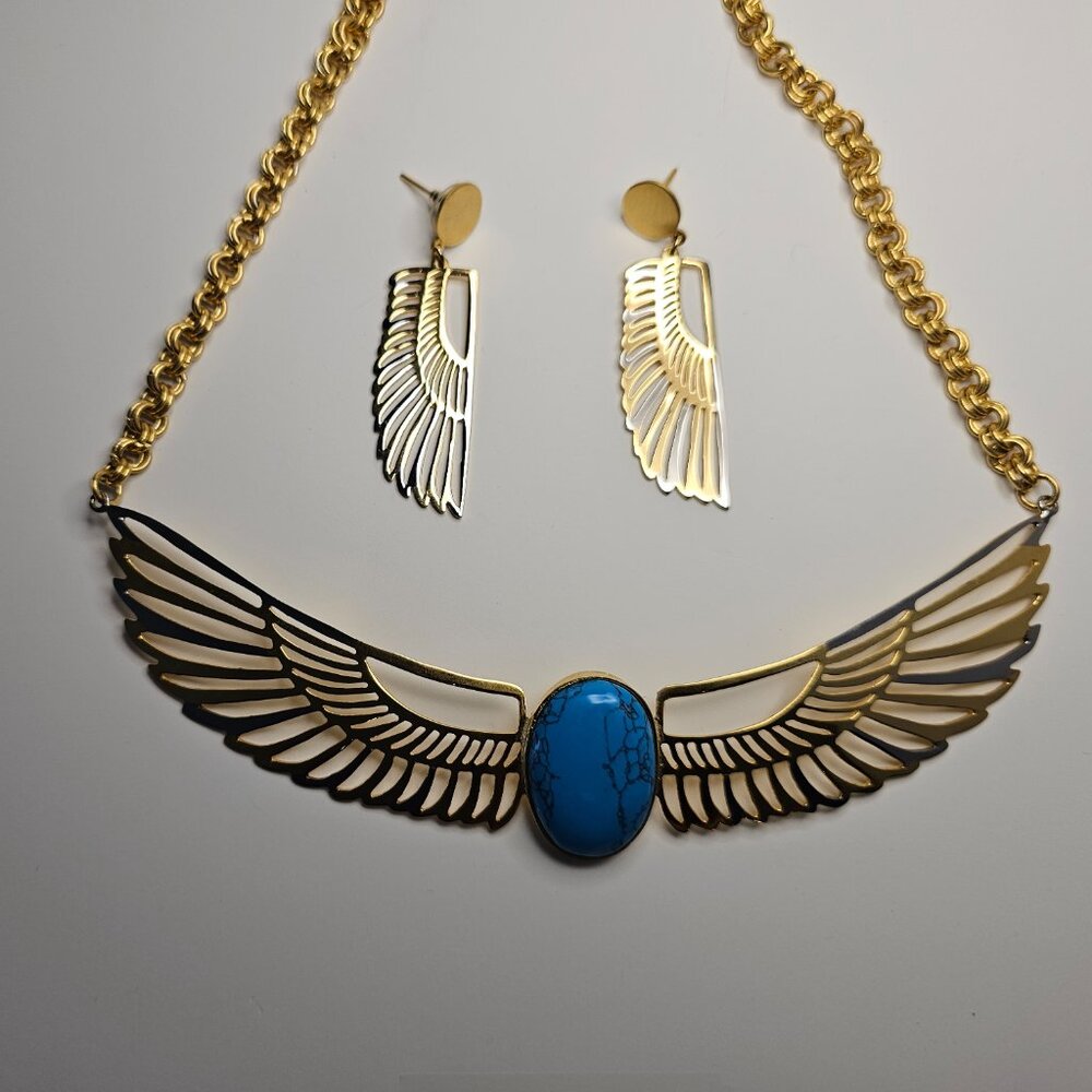 Ancient Egyptian Art Inspired earrings - Picture 2 of 3